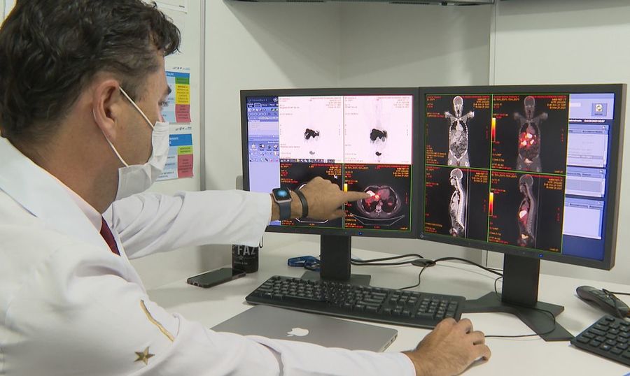 Center energia nuclear usada para diagnostico de cancer. imagem reproduo tv brasil