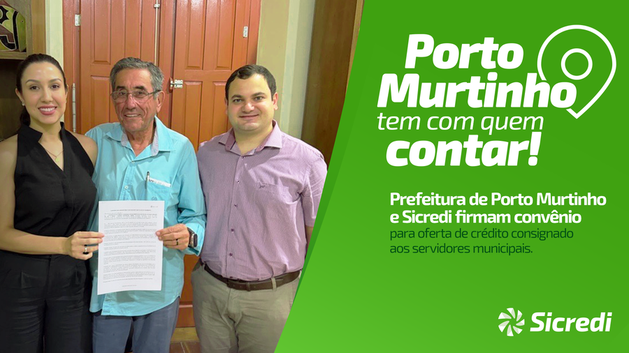 Center sicredi parceria prefeitura de porto murtinho